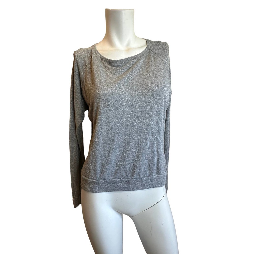 Nation LTD Silver Lurex Sweater sz 2=S Small Flaw